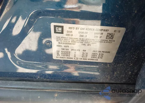 2019 Buick Encore Fwd Preferred from USA, damaged, VIN KL4CJASB5KB867037